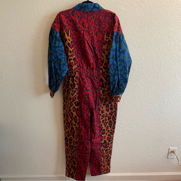 NWT Farm Rio Mixed Leopard Pop Jumpsuit - Picture 10 of 10